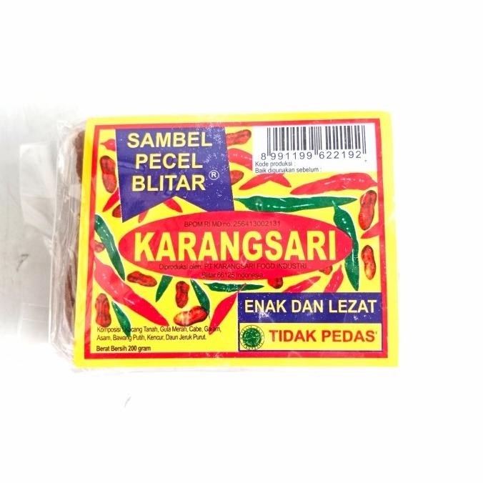 

Bumbu Pecel Karangsari 200gr (Rasa Tidak Pedas) nUg