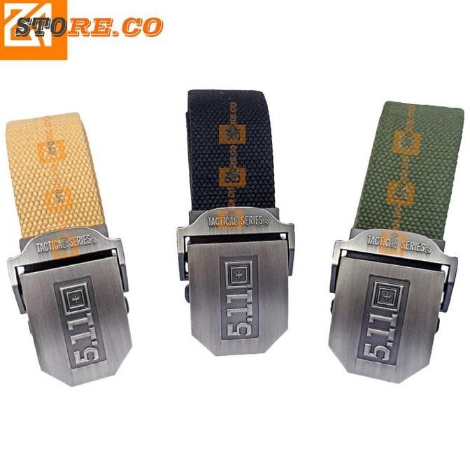 Ori - Gesper Pria Fashion Buckle Stainless Stell Sabuk Pria Tactical Army ikat pinggang pria Katun M