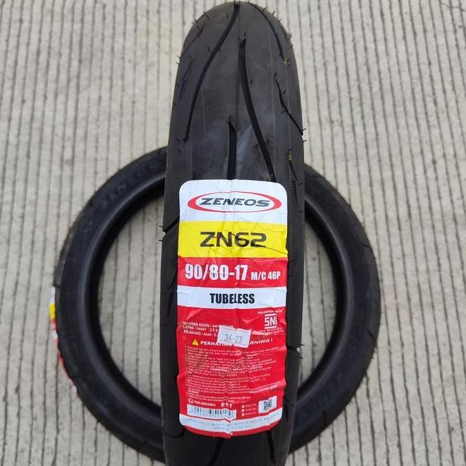 ready Ban Zeneos ZN62 80/80-17, 90/80-17, 100/70-17 TUBELESS motor bebek sport murah