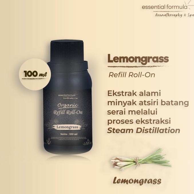 

100ml Organic Lemongrass Rollon Sereh Dapur Murni 100%