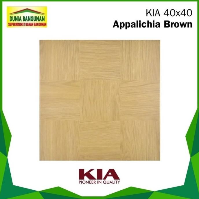 Keramik 40x40 Impresso 40X40 Appalachia Brown Keramik Motif Kayu Doff / Keramik Lantai Dapur / Keram