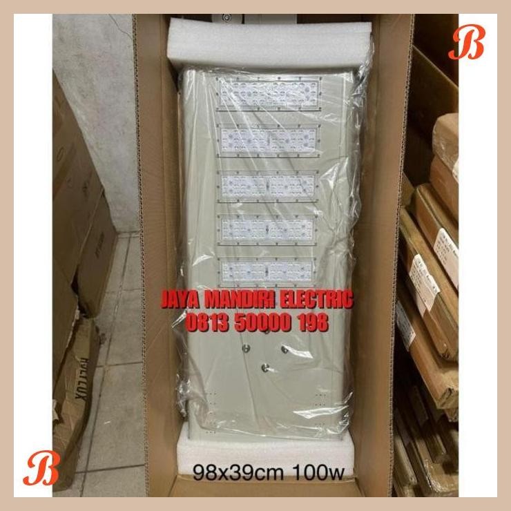 [JME] LAMPU JALAN SURYA LED 100WATT PJU STREET LIGHT SOLAR LED 100W WATT