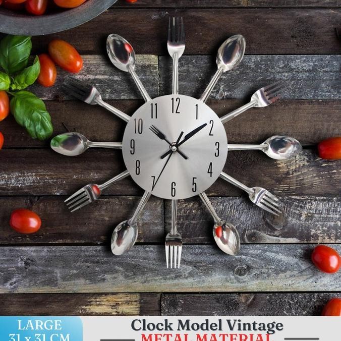 Jam Dinding Hias Dekorasi Dapur Ruang Tempat Makan