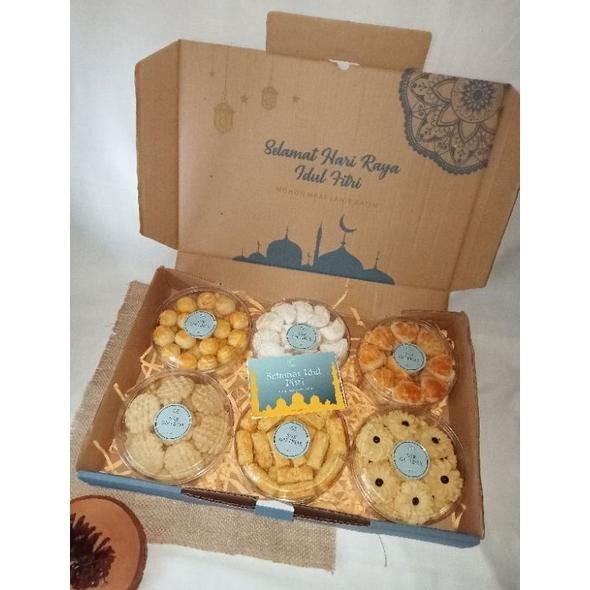 

HAMPERS KUE LEBARAN (250 gr) / PAKET KUE KERING LEBARAN / PARCEL LEBARAN IDUL FITRI