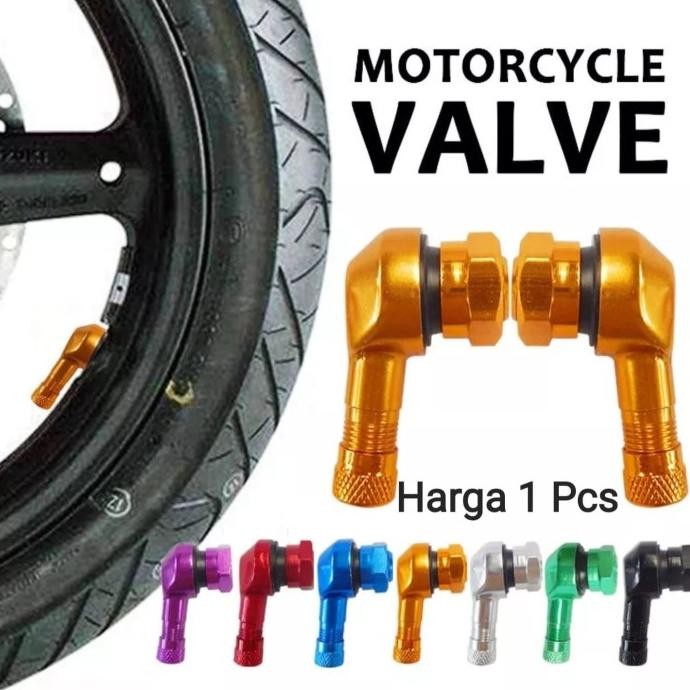 ready  Pentil Ban Tubeless Miring Motor CNC Alloy Pentil Tubles Bengkok