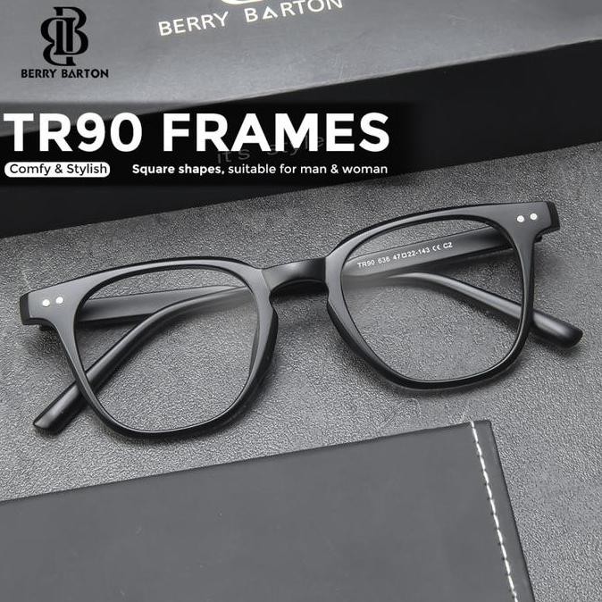 new kacamata plastik anti radiasi photocromic pria frame kotak berrybarton 636