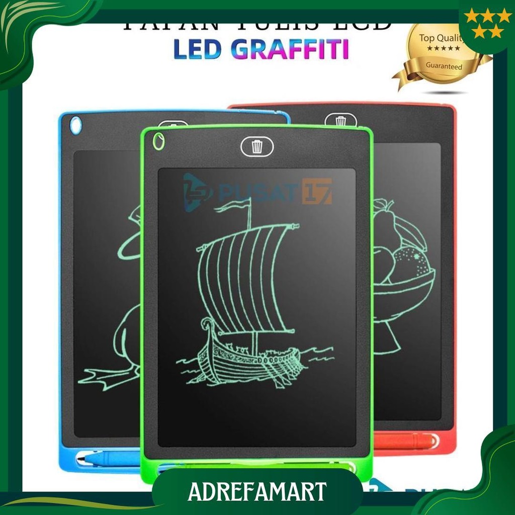 Papan Belajar Tulis Anak Lcd Tablet 8.5 Inch Portable Ori