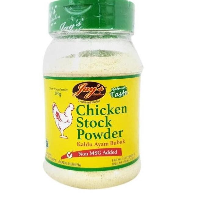 

w2fit Jay's Chicken Stock Non-MSG Kaldu Ayam Bubuk Jays Kitchen 150 gr nUg