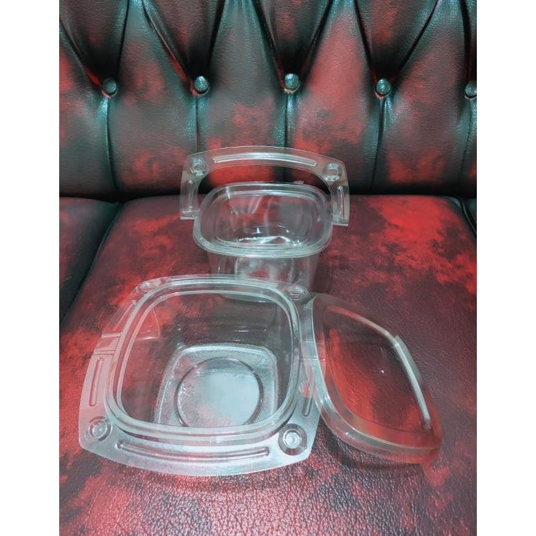 Bisa Cod Mika Kranjang + Tutup 500 Ml / Mika Kue / Mika Tenteng Ada Ganggang / Mika Box Nasi / Tay S