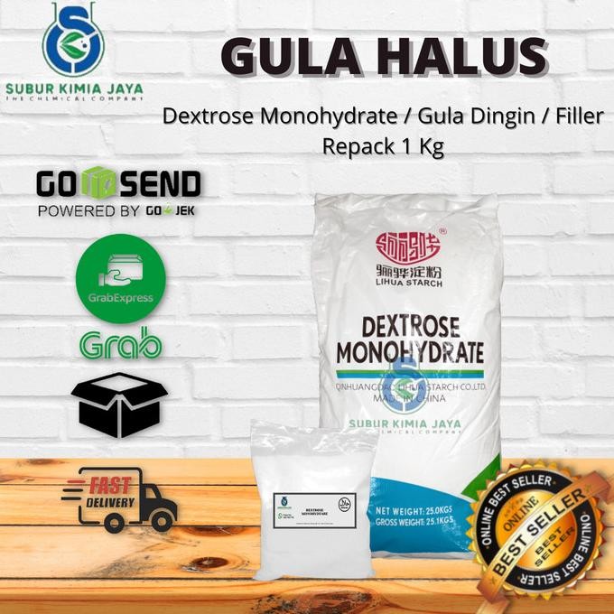 

Dextrose Monohydrate / Gula Donat / Gula Dingin / Filler Produk 1 KG nUg