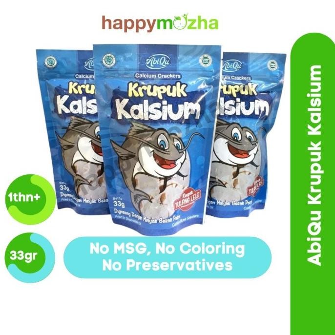 

Abiqu Krupuk Kalsium Cemilan Sehat MPASI Tulang Ikan Lele 33gr 1thn+ nUg
