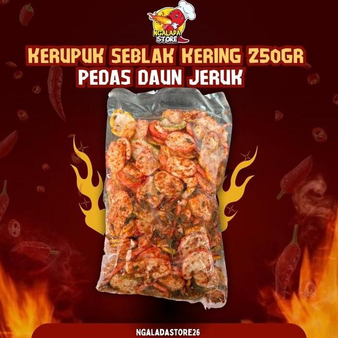 

KERUPUK SEBLAK KERING 250GR PEDAS DAUN JERUK nUg
