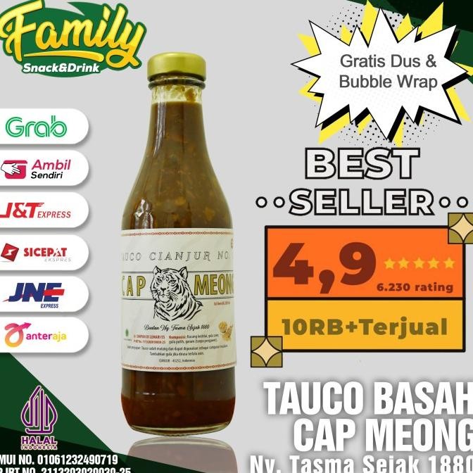 

Tauco Basah Tauco Cap Meong Ny Tasma TAUCO NO.1 ASLI CIANJUR nUg