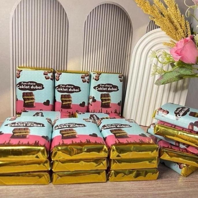 

Coklat Dubai Fistacio Local 80g - Cokelat Blok dengan Rasa Khas nUg
