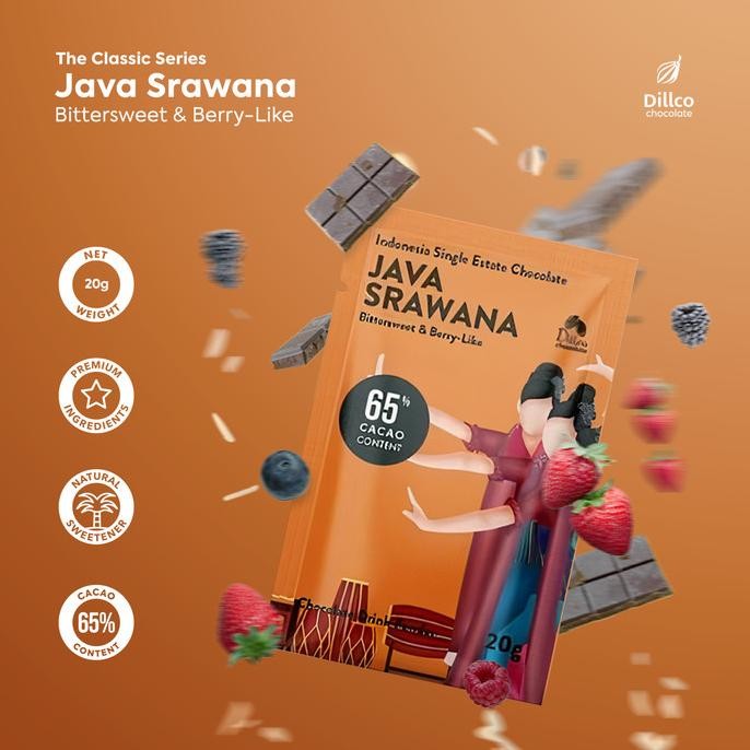 

Dillco Single-Estate Chocolate JAVA SRAWANA B2B Series 20 Gram nUg