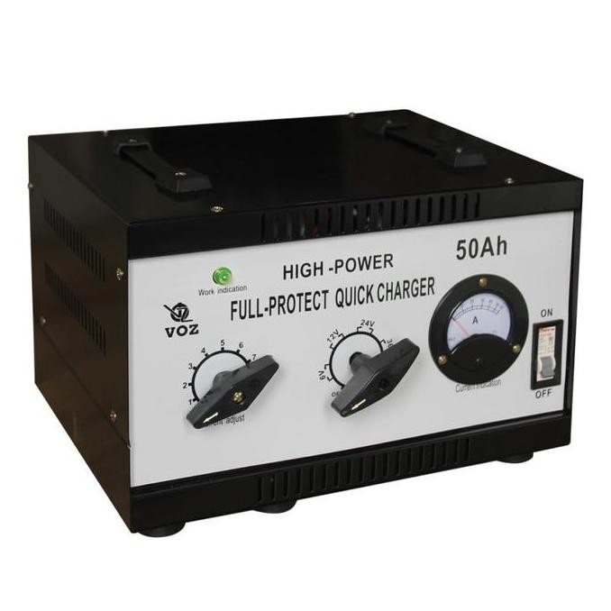 Promo Voz Charger Aki 50A | Charger Aki Mobil |Charger Solar Cell/Battery Charger Voz 50A Original M