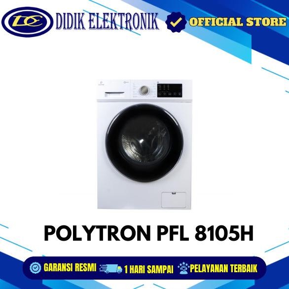 POLYTRON PFL 8105H MESIN CUCI FRONT LOADING 8KG WONDERWASH WASHER DRYER  PFL8105H