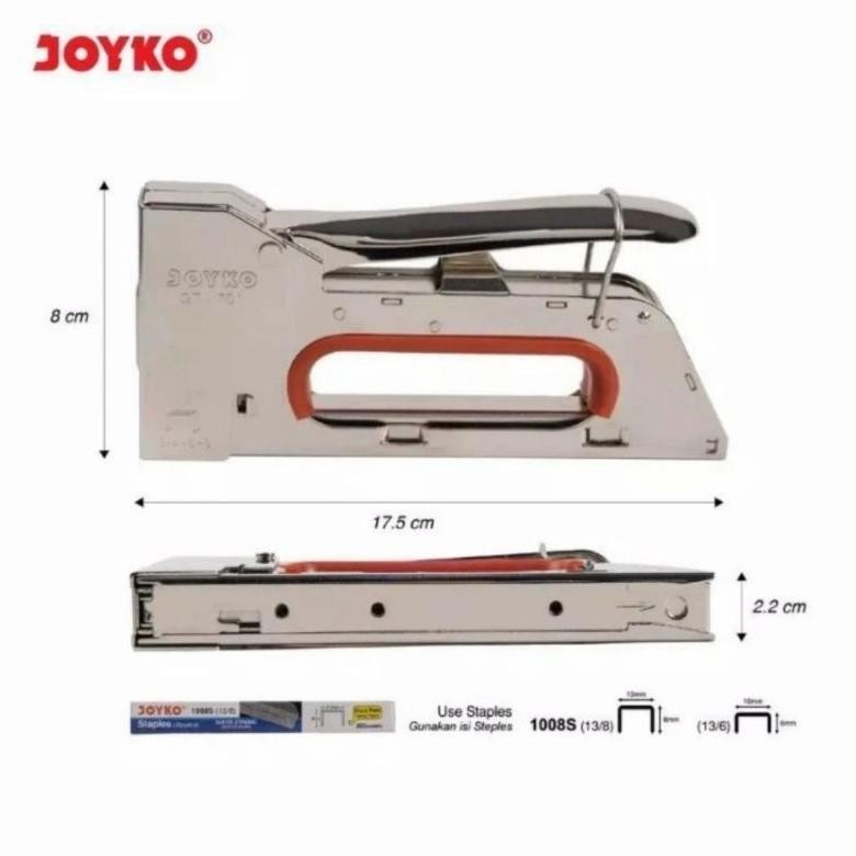 

rt-342 dgh-43 JOYKO GT701 & BONUS REFILL STEPLES STAPLER TEMBAK BESI GUN TACKER 701 Termurah Hemat