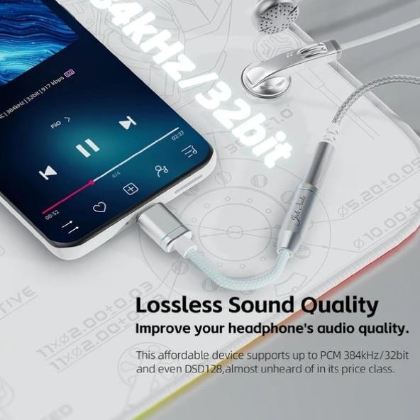 Fiio Jade Audio Ja11 Ja11 Ja 11 Dongle Dac And Headphone Amplifier Ub Type C To 3.5Mm Dac Amp