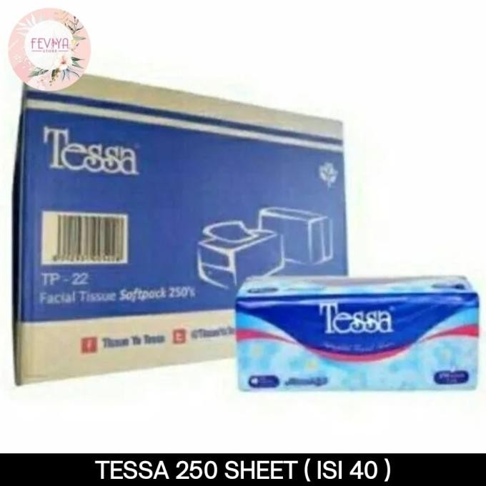 Grosir Gojek/ Grab Tissue Tessa 250 Sheet Tp 22 1 Dus ( Isi 40Pc)
