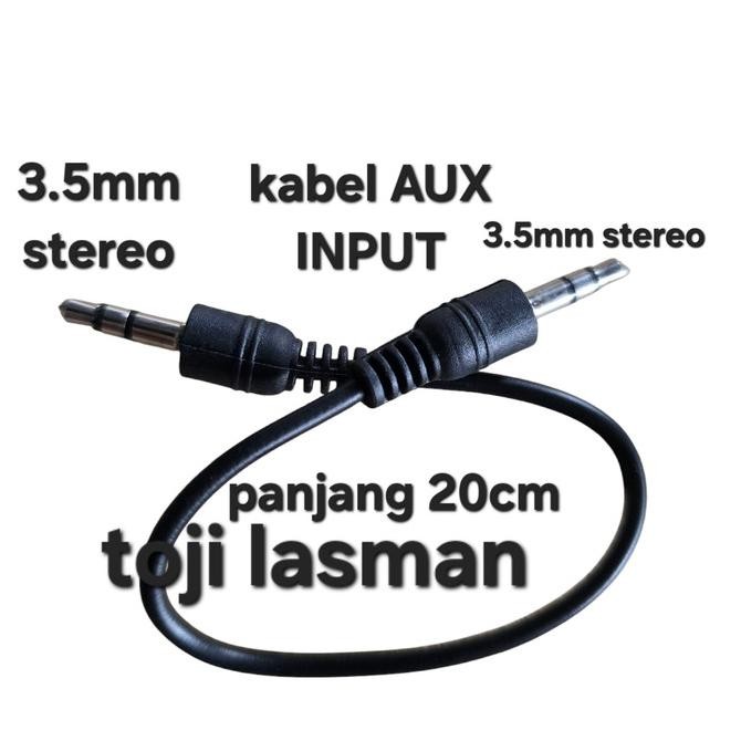Diskon ( KABEL AUX ) CABLE MINI STEREO 3.5MM TO 3.5MM INPUT AUX AUK SUARA TAPE MOBIL KIT MODUL KIT M