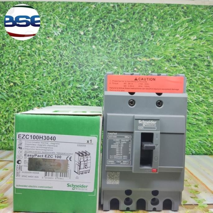 Mccb Schneider Breaker Ezc100H 3P 40A Ezc100H3040 3Phase 40 A 3 Phase Premium