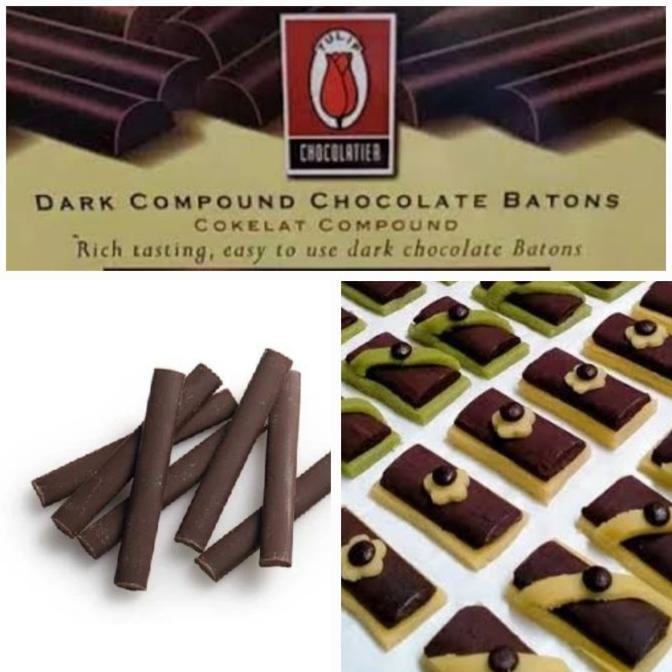 

coklat stick batons tulip 1kg. bake stable.dapat di panggang liquid