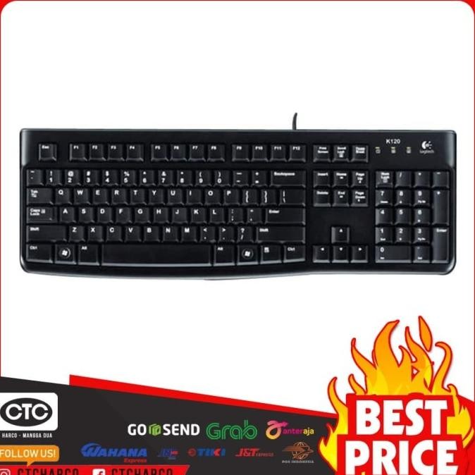 SALE KEYBOARD LOGITECH K120 - USB - KEYBOARD KOMPUTER