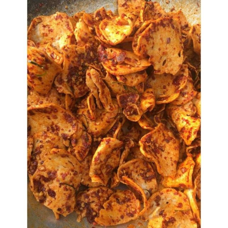 

HJ Basreng Bulat Pedas Extra Daun jeruk isi 500 gram Cemilan instan Bisa bayar di tempat