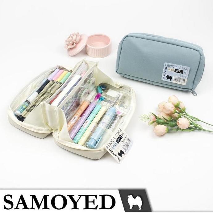 

Tempat / Kotak Pensil / Alat Tulis / Kosmetik / Dompet Kain / Stationery / Pencil / Pen / Cosmetic / Travel Case / Box / Pouch / Organizer Oxford Samoyed PCCS-W72 liquid