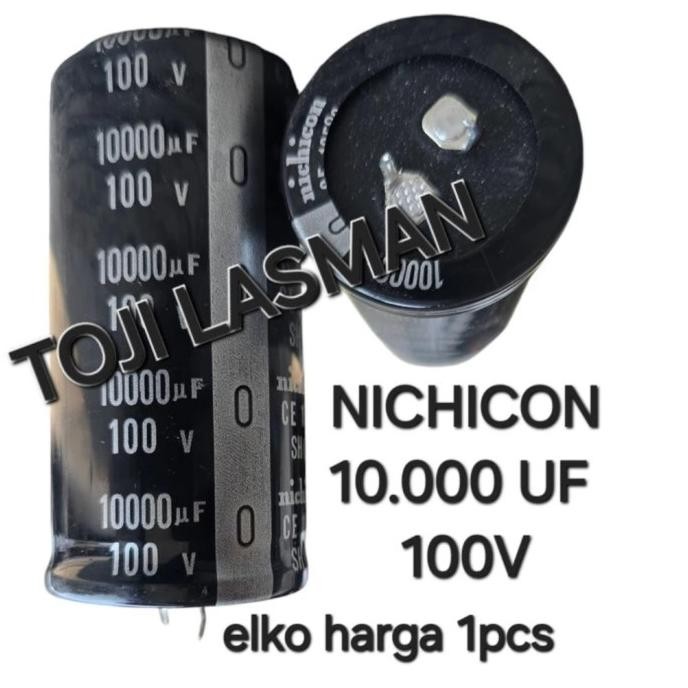 Baru ( 10.000 uf 100v NICHICON )  ELKO ELCO SUPER ORIGIN ORIGINAL ORI ASLI ISI FULL 10.000UF 100 V V