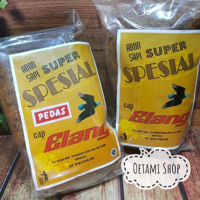 

Sale Abon Sapi Super Spesial Cap Elang 250 Gr Asli Boyolali