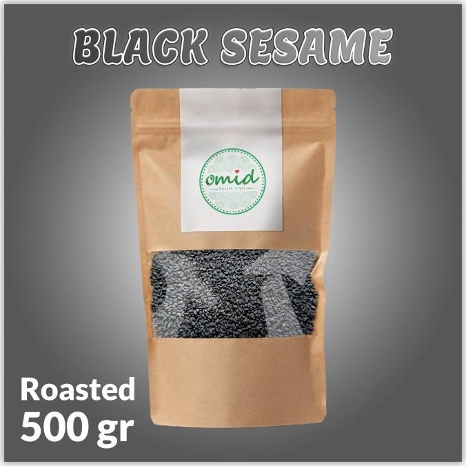 

Murah Organic Black Roasted Sesame Seeds (Biji Wijen Hitam Panggang) 500Gr
