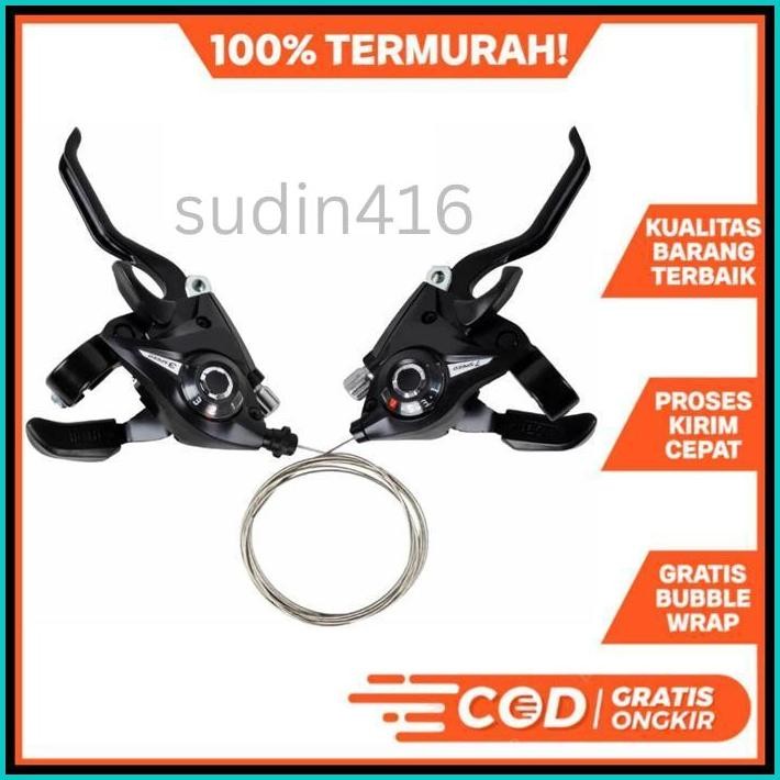 SHIFTER BRAKE SET SEPEDA SHIMANO 3 X 7 SPEED ST-EF51 OPERAN GIGI SEPEDA LIPAT MTB DLL