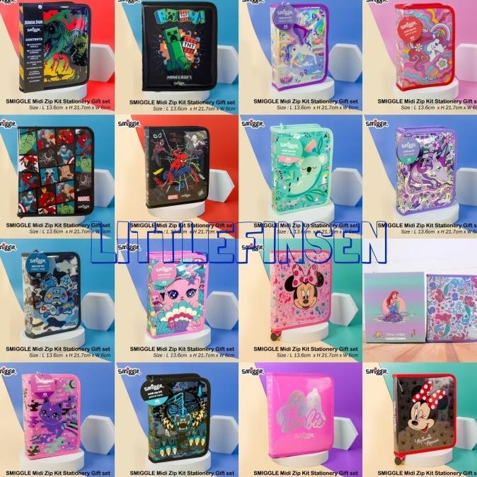 

Smiggle midi zip kit/pencil case smiggle/smiggle shark budz liquid