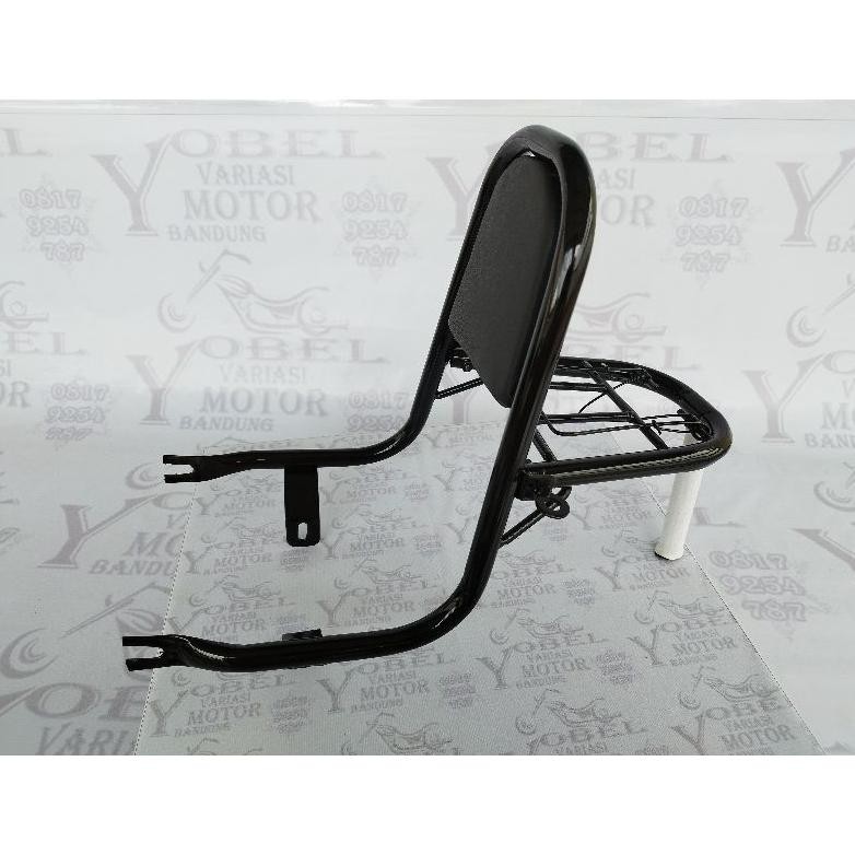 SANDARAN RAK BEHEL C70 BRACKET BREKET C70 BELAKANG HONDA C70 HITAM