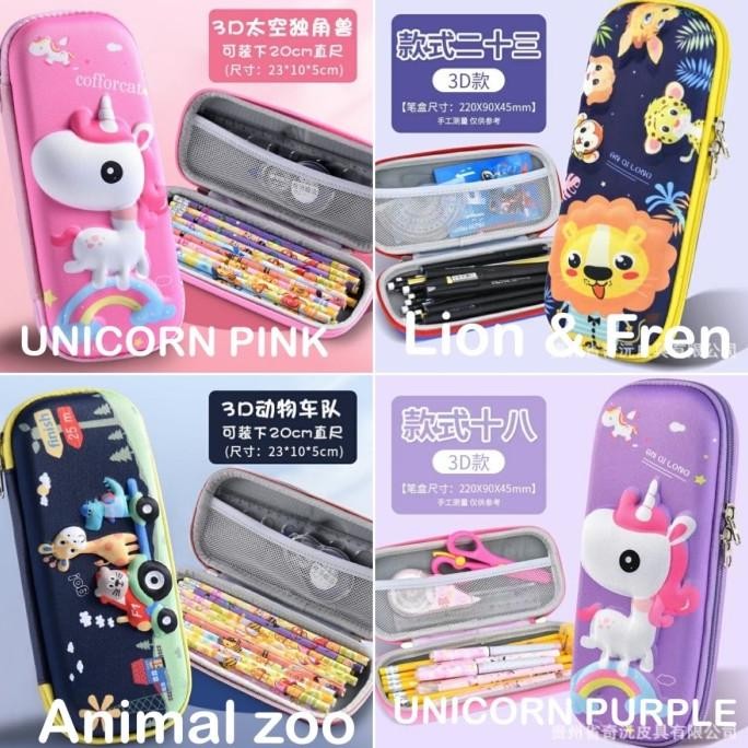 

TEMPAT KOTAK PENSIL SMIGGLE 3D ANAK KIDS PENCIL CASE UNICORN ROCKET liquid