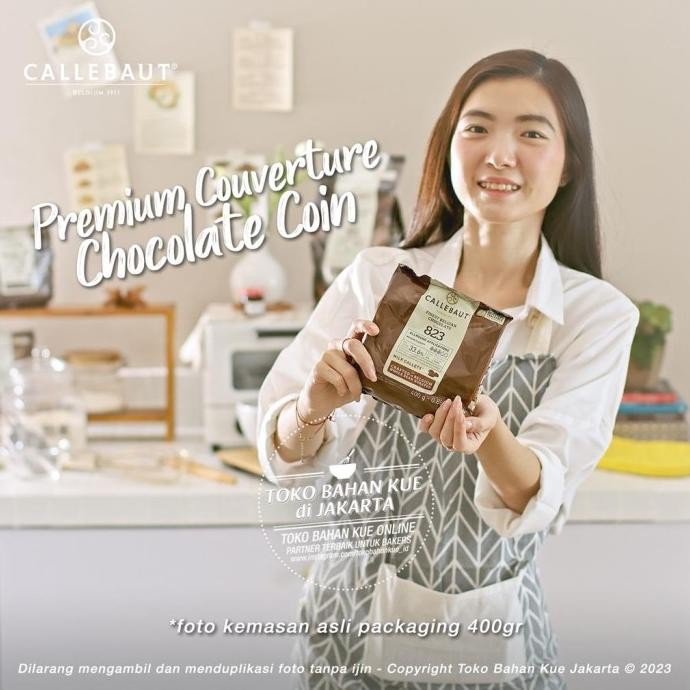 

Callebaut MILK 823 400gr ASLI Chocolate Couverture 33,6% Coklat Masak liquid