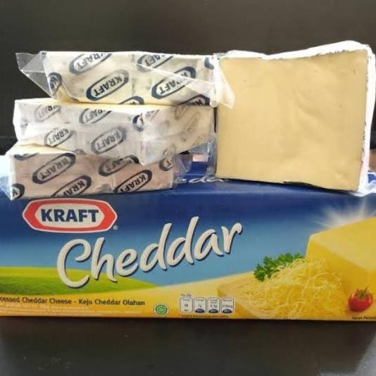 

Keju Kraft Cheddar Repack 250 Gram S/D 1 Kg Terlaris