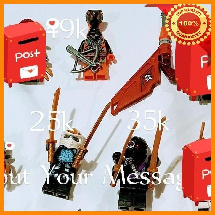 [MKS] LEGO NINJAGO KAI ZANE MASTER WU LLOYD NYA COLE JAY SKULL SKELETON