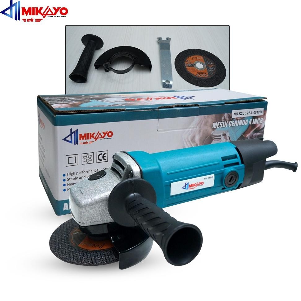 MODEL Makita X Mikayo M0910B Mesin Gerinda 4" Angle Grinder M 0910 B / MT91A / MT 91 A BY mikayo