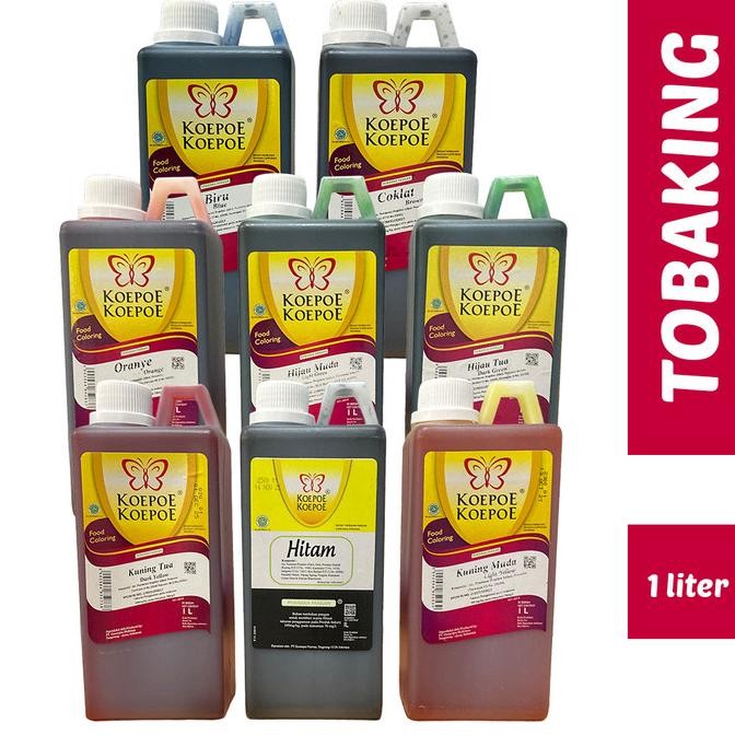 Ready Pewarna Makanan Koepoe 1 liter Pewarna Kupu Food Flavouring