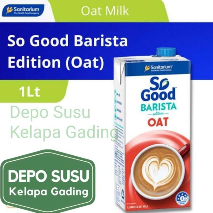 

So Good Oat 1 Liter Unsweetened Milk Original Susu Oatly Sanitarium Promo