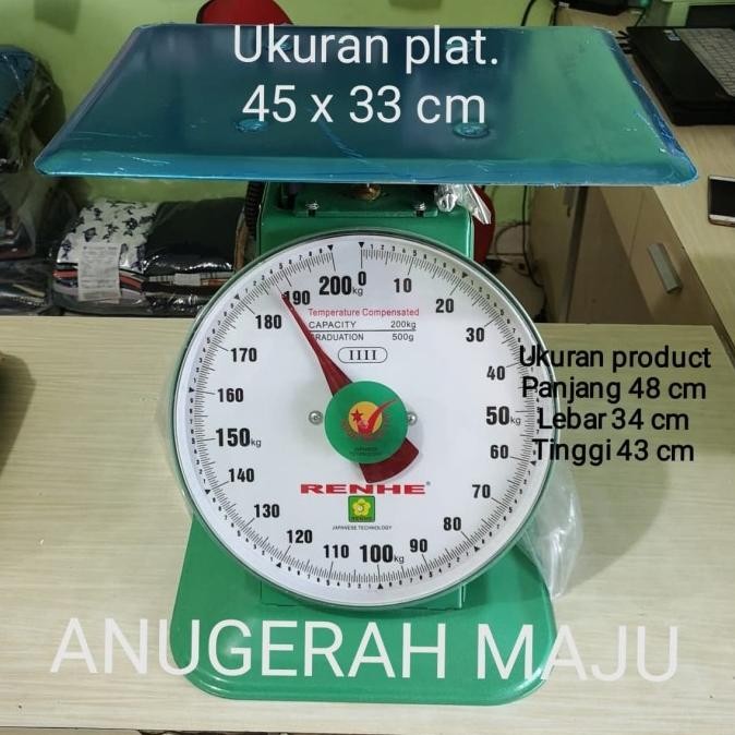 Timbangan Duduk Jarum 200 Kg Vietnam Qlty/ Timbangan Manual REN HE 200