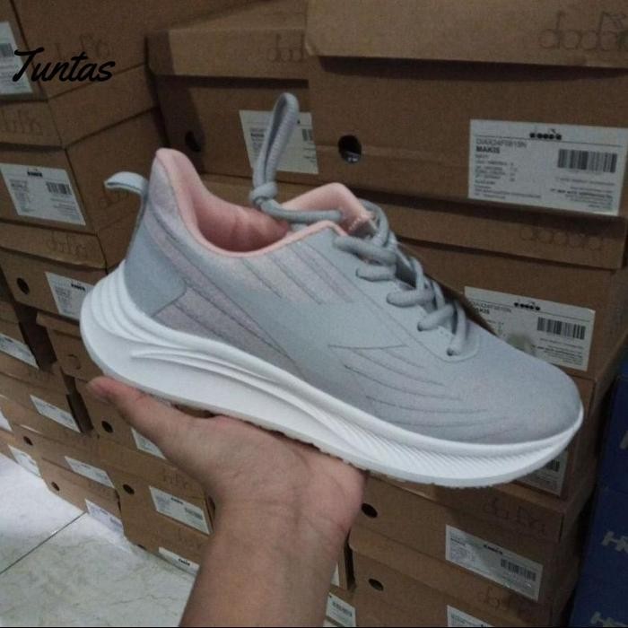 Murah Diadora  Manilio Running Grey Women Shoes Original