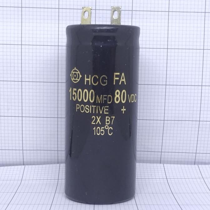 Promo Elco 15000uf 80v / Kapasitor Elco 15000 80v / Elco 15000 - 80V HCG COD