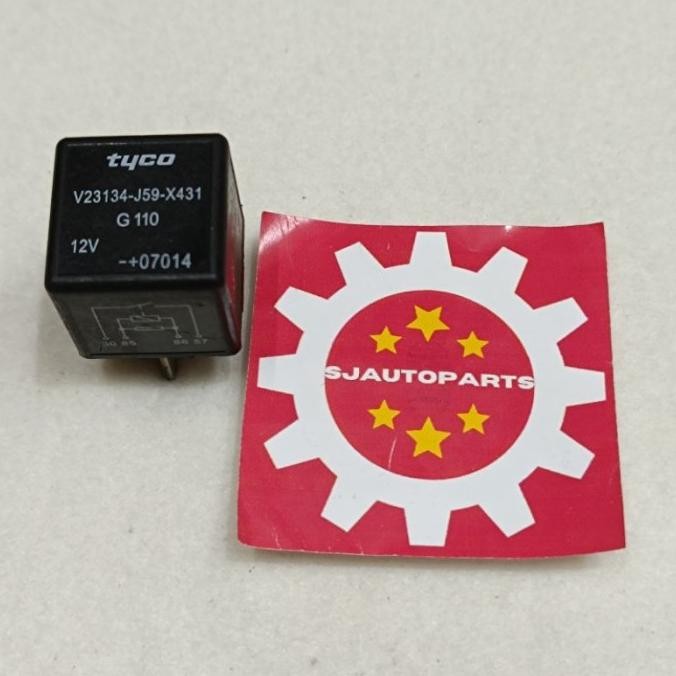 Relay Tyco Kaki 4 12Volt V23134-J59-X431 New Stok