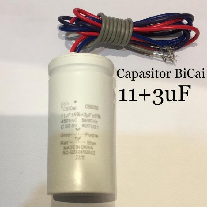 Promo Kapasitor Mesin Cuci Sharp Original 11 3 uF BiCai Pengganti Epcos COD