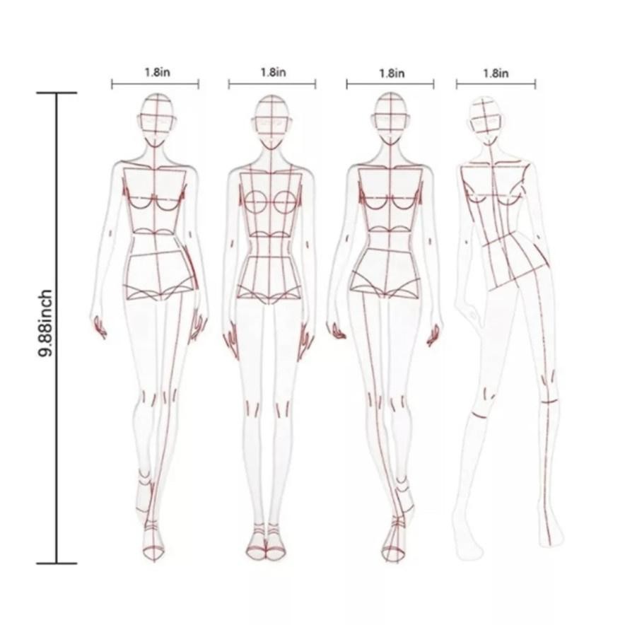 

Fashion Sketching Ruler Sewing Penggaris Fashion Pola Baju Busana Jahit
