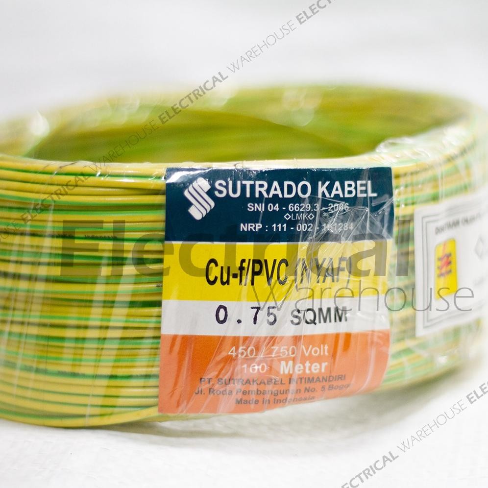 JH8 Kabel Listrik NYAF 1x0.75mm2 SUTRADO 100 Meter ( 0.75 mm 0.75mm 0.75mm2 1x0,75 1x0.75 mm2 0,75 M